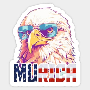 MURICA - Bald eagle number four Sticker